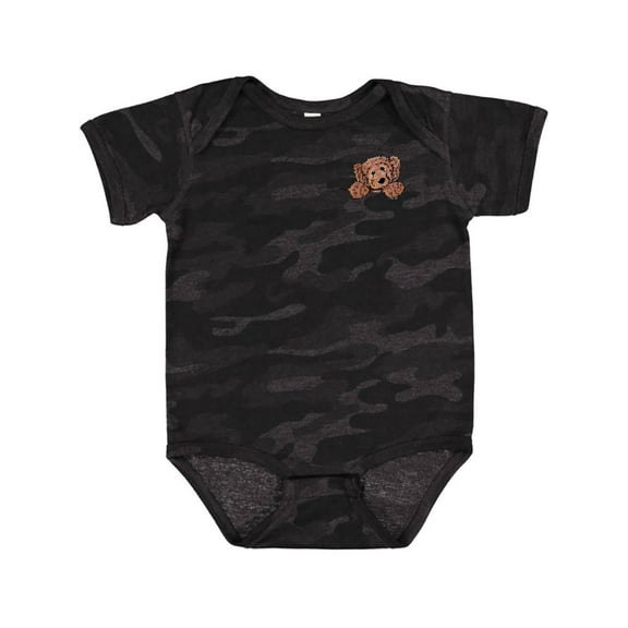 Inktastic Pocket Chocolate Doodle Boys or Girls Baby Bodysuit