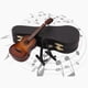 thumbnail image 5 of Modelo de guitarra, instrumento musical con soporte y estuche, juguete para niños, regalos para niños y niñas. marrón01, 5 of 9