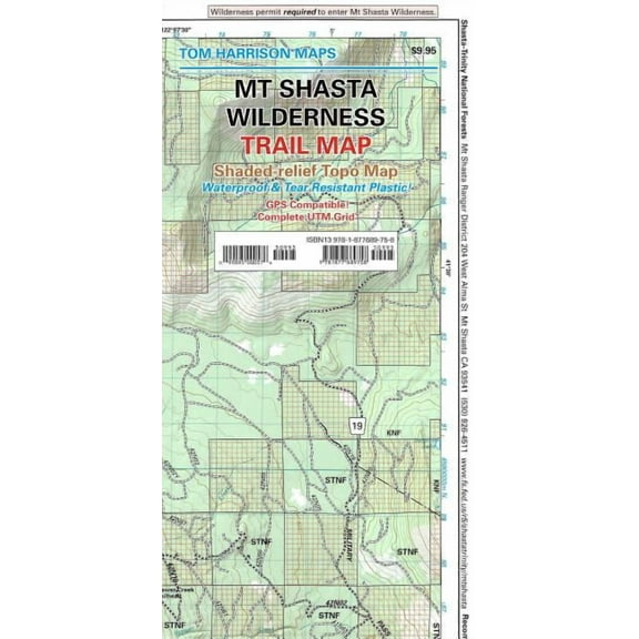 Tom Harrison Maps: MT Shasta Wilderness Trail Map (Other)