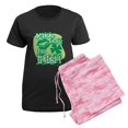 thumbnail image 5 of CafePress - Kiss Me Irish. Women's Dark Pajamas - Women's Short Sleeve Print T-Shirt and Pants Dark Cotton Pajama Set, 5 of 7