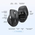 thumbnail image 3 of Mouse Inalámbrico UGREEN Negro con Scrolling Ultra-rápido y 5000 dpi Ergonómico y Silencioso, 3 of 8