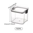 thumbnail image 2 of Food Storage Container with Airtight Lids Kitchen Rice Cereal Pantry Sugar Dispenser Spices Baking Flour Organizer Case Indoor Houseware Kitchen 700ML, 2 of 7