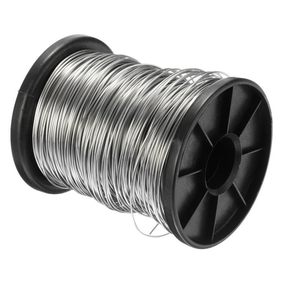 Unique Bargains 304 Stainless Steel Wire, 328 Ft 0.8mm 20 Gauge Jewelry Wire Craft Wire Beading Wire, Silver