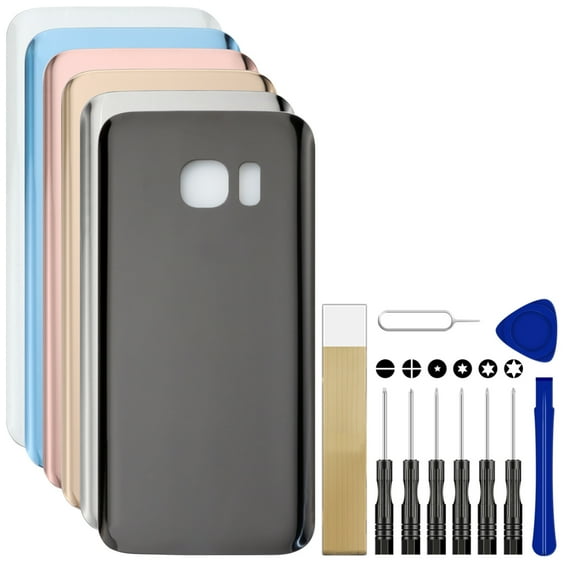 For Samsung Galaxy S7 SM-G930R6 Replacement Back Battery Cover Rear Housing Door Tool Black