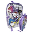 thumbnail image 2 of Fast Forward Hello Kitty & Friends Clear Backpack, Purple, 2 of 3
