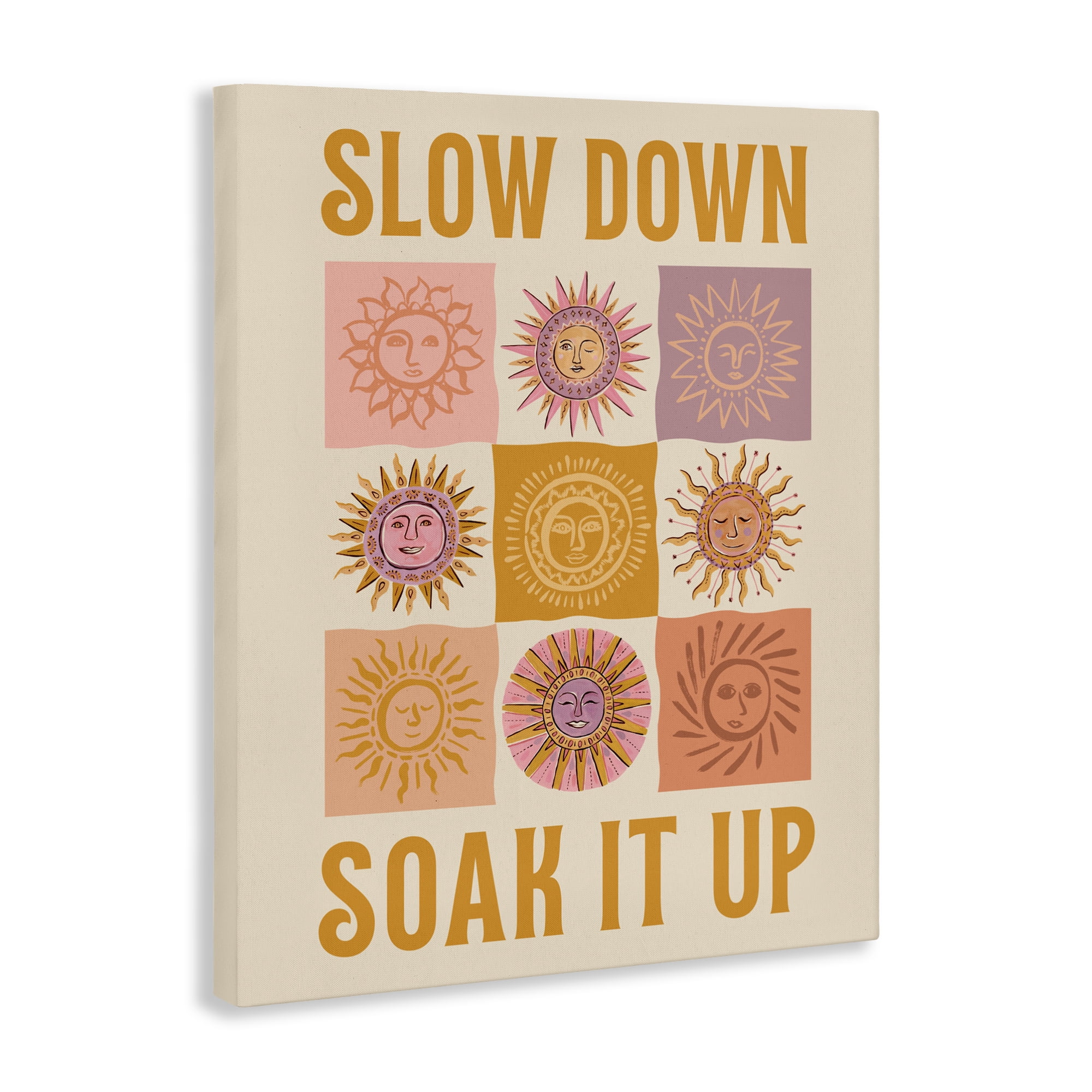 Stupell Industries Slow Down Soak It Up Canvas Wall Art, design by Two If By Sea Studios