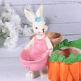 thumbnail image 4 of Resin Rabbit Flower Pot Bunny Figurine Statue Sculpture Mini Bonsai Holder Storage Container Art Craft Ornament for Easter Indoor Outdoor (Random Colo, 4 of 5