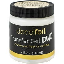 iCraft Deco Foil Transfer Gel Duo 4oz, 2 way use: heat or no heat, permanent acid free