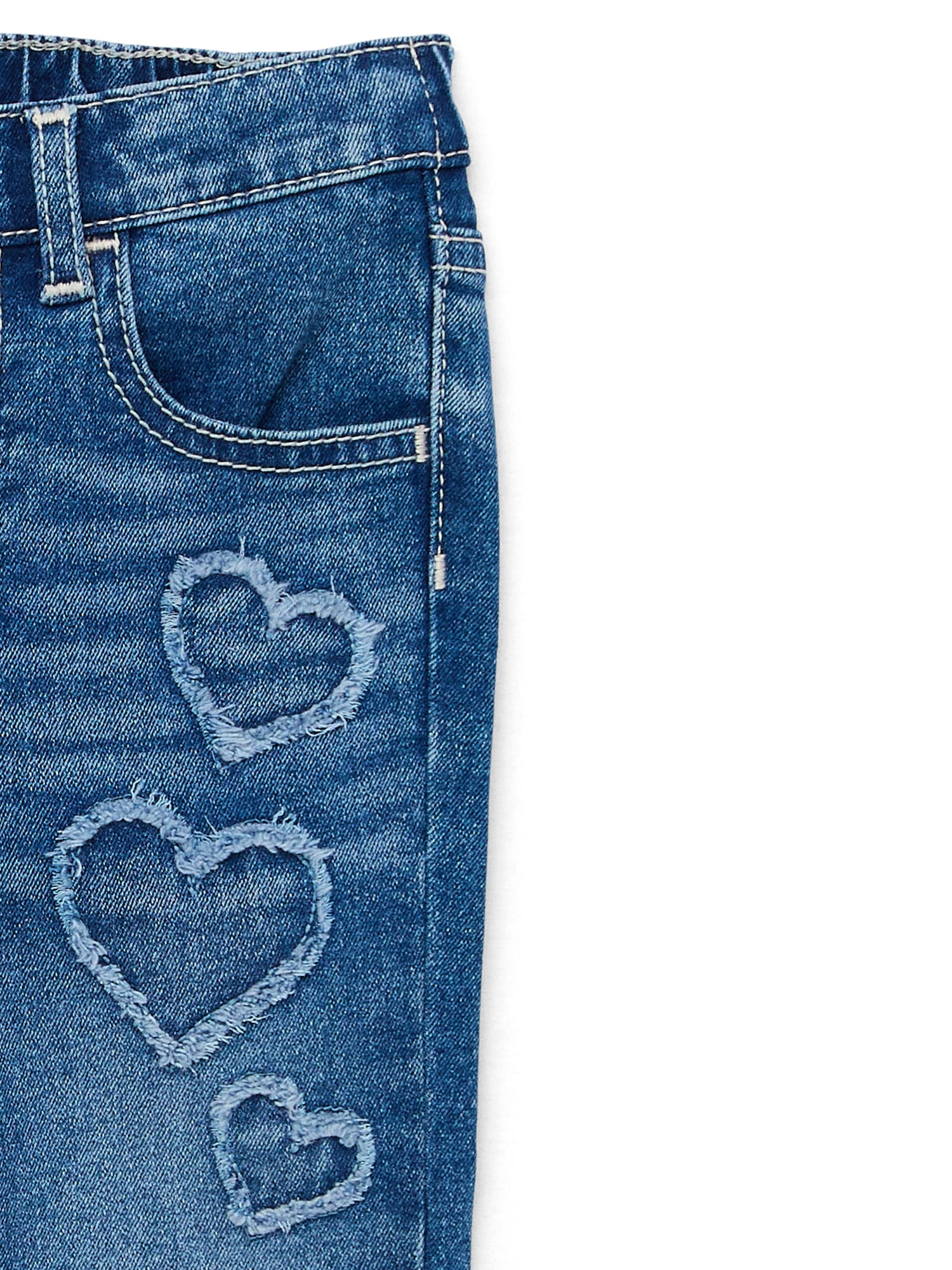 Wonder Nation Toddler Girl Fashion Denim Jeans, Sizes 12M-5T