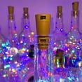 thumbnail image 2 of Wine Bottle Lights with Cork 20LED 10 Pack Bottle Lights Waterproof Battery Powered Cork Lights for Wine Bottles Jar Party Wedding Christmas Festival Bar Decoration 10 Pack, Colorful Light, 2 of 10