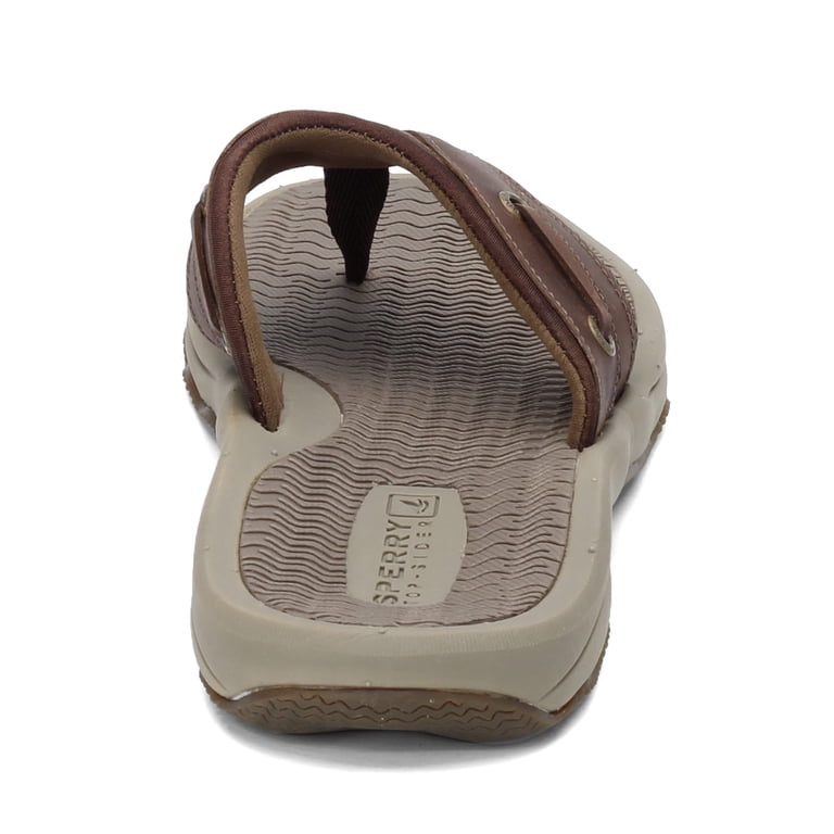Sperry Mens Outer Banks Thong Sandals, Brown, 11 - Walmart.com display picture 3