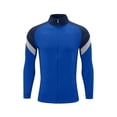 thumbnail image 2 of OGLCCG Boys Soccer Track Jacket Stand-up Collar Zipper Splicing Sweatshirt Long Sleeve Athletic Sports Jacket Size 3-10, 2 of 5