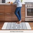 thumbnail image 5 of Navy Blue Boho Door Mat&nbsp;Indoor Outdoor Entrance,Non Slip Small Rug for Kitchen Bathroom Entryway Rug,Vintage Southwestern Geometric Stripes Washable Doormat Floor Mat for Office 18x30 Inch, 5 of 8