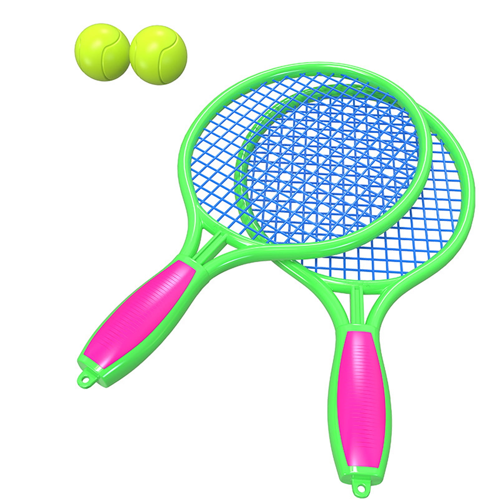 Details about   Tennis Badminton Children Sports Plastic Racket And 3 Pcs Ball 