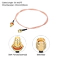thumbnail image 2 of Cables coaxiales Uxcell RG316 SMA macho a SMA hembra de bajo pérdida, cable coaxial de 2FT, naranja, 1 Pcs, 2 of 7