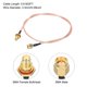 thumbnail image 2 of Cables coaxiales Uxcell RG316 SMA macho a SMA hembra de bajo pérdida, cable coaxial de 2FT, naranja, 1 Pcs, 2 of 7
