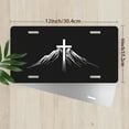 thumbnail image 2 of Cross over Mountains Front License Plate, Metal License Plate, Funny Standard Plates Personalized Novelty Decorative For Men/Women/Boys/Girls Car 6×12 Inch, 2 of 6