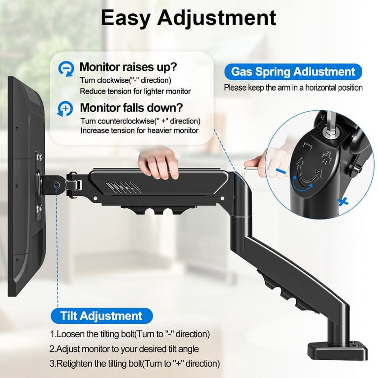 HOMOUNT Dual Monitor Mount 13-32 Inch Gas Spring photo 2