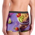 thumbnail image 6 of Salouo Fruit Parfait Colorful Print Men's Boxer Briefs,Breathable Underwear Elastic Waistband Briefs for Men -XX-Large, 6 of 8