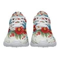 thumbnail image 5 of Patriotic Floral Shoes 4th Of July Print Sneakers Lightweight Comfortable Running Shoes for Men Women White Size 9.5, 5 of 7