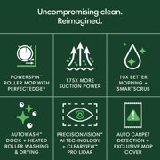 iRobot Roomba Max 705 Combo Robot Vacuum & Mop +AutoWash Dock,Extending Self-Cleans Roller Mop,2 Brushes,Self-Empties,Heat-Wash & Dry, LiDAR,Avoids Obstacles,Model X185020,White