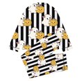 thumbnail image 4 of CAIVO Kids Girls Halloween Print Pajama Sets Lapel Long Sleeve Button Down Shirt With Pants 2 Piece Casual Home Nightwear, 4 of 5