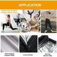 thumbnail image 5 of MANIFIQUE 2 Packs Sauna Sweat Pants for Women High Waist Compression Slimming Weights Thermo Legging Workout Body Shaper, 5 of 6