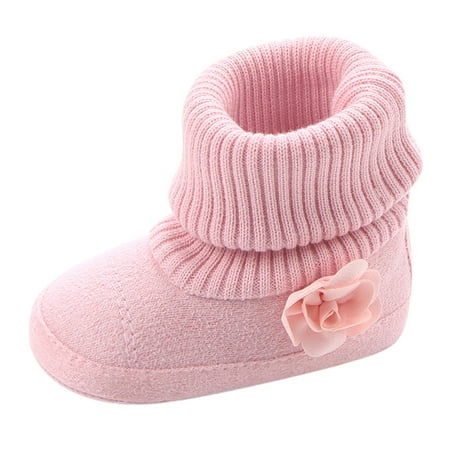 Baby Cute Winter Shoes Cotton Shoes For Girls And Boys Warm Shoes Soft Comfortable Boots Toddler Warming Shoes  Soft Sole Shoes Boots(Size:11/12)