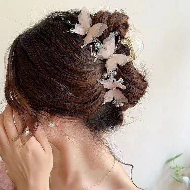 EKE Women’s Hair Clip Vintage Retro Back-Wear Elegant Hair Accessory with Fashion Texture