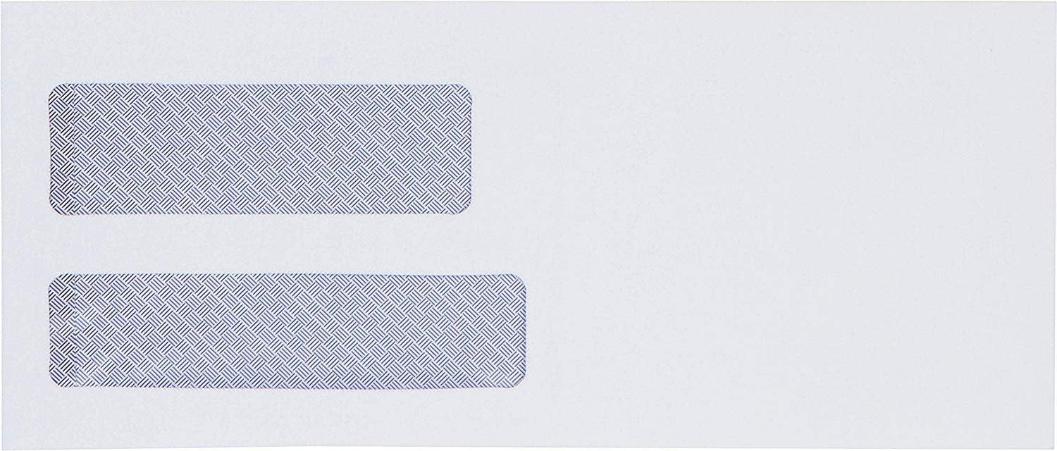 Double Window 75 Bonus Security Envelopes Speed Seal Y&S Printing #10 500 