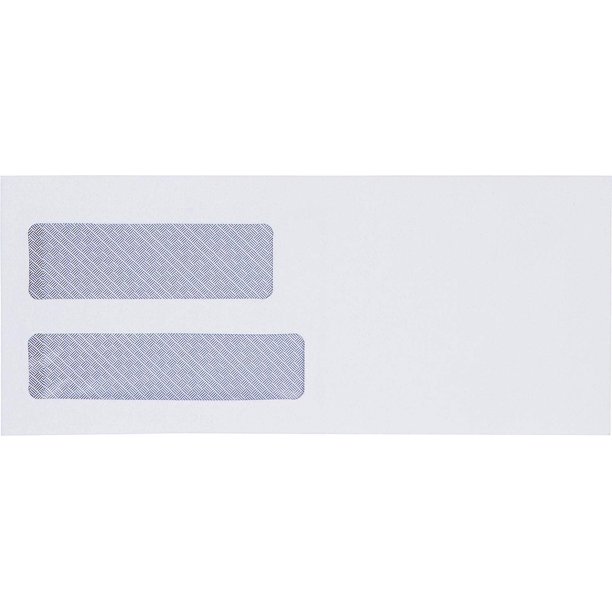 Y&S Printing 8 575 Security Envelopes Speed Seal, Double Window Self