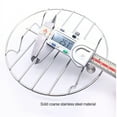 thumbnail image 1 of Round Cooling Rack Stainless Steel Oven Cooling Rack Stainless Steel Steamer Stand Reusable Washable Home Bar Cafe Kitchen Cooking Steaming Tool Cookware 15cm, 1 of 8