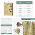 thumbnail image 6 of Vintage Bamboos Balloon Curtains for Bedroom/Front Door/Bathroom, Ink Painting Retro Art Rustic Tie Up Curtains 63 Inch Length Light Filtering Kitchen Curtains Shades for Windows 46"x63", 6 of 8