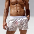 thumbnail image 5 of Men's Transparent Shorts Exercise Stretch Waist Beach Casual Pants, 5 of 5