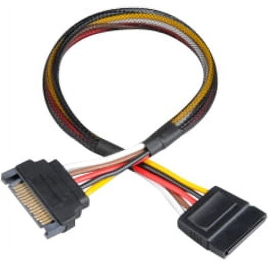 AKASA - 15 Pin Male to Female SATA Power Extension Lead, 30cm