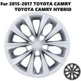 thumbnail image 3 of 1 Piece 16" Hubcap Wheel Rims Cover Fit for 2015-2017 Toyota Camry /2015-2017 Toyota Camry Hybrid Compatible with Steel Wheels Snap on Installation(16-inch,Lacquer), 3 of 14