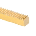 thumbnail image 1 of Tren de engranaje de latón, módulo 0.5, 300 mm x 6 mm x 6 mm, riel recto lineal de alta resistencia para máquinas automotrices, 1 of 6