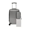 iFLY Hard Sided Luggage Fibertech 20" & Travel Case, Space Gray