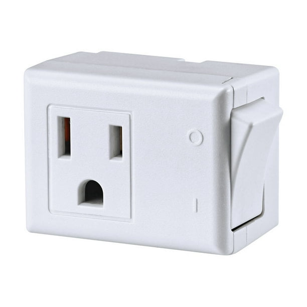 Leviton Grounded 1 outlets Switch Tap Adapter 1 pk