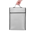 thumbnail image 3 of Fireproof Fireproof Document Bags Waterproof Liquid Silicone Material Heat Insulation 1200 degrees Celsius  Fire Resistant Big Capacity Safe Bag for File Cash Passport Tablet, 3 of 7