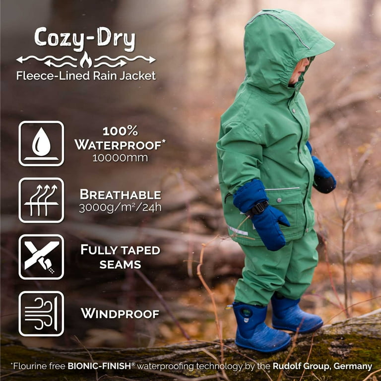 Jan & Jul Cozy-Dry Rain Jacket - Fern Green Jan & Jul Cozy-Dry Rain Jacket - Fern Green