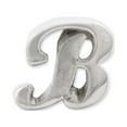 thumbnail image 3 of Letter B Script Charm .925 Sterling Silver Antique Finish Reflection Beads - QRS1430B, 3 of 5
