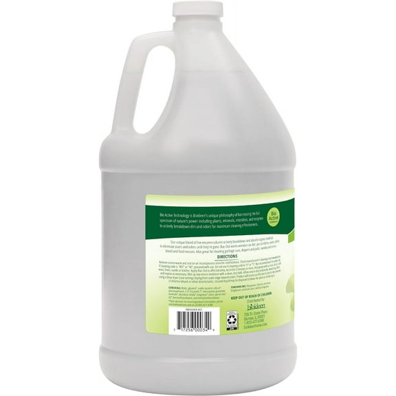 -Friendly Enzyme Stain & Odor Remover - 128 Ounces, Safe for Pets, Carpets, Laundry & More