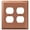 Antique Copper, variant on Amerelle 163DDBR Century Wallplate, 2 Duplex, Steel, Polished Brass, 1-Pack