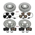thumbnail image 3 of PowerStop Front and Rear Z23 Evolution Sport Carbon-Fiber Ceramic Brake Pad and Drilled & Slotted Rotor Kit Fits: AUDI Select Models K890, 3 of 10