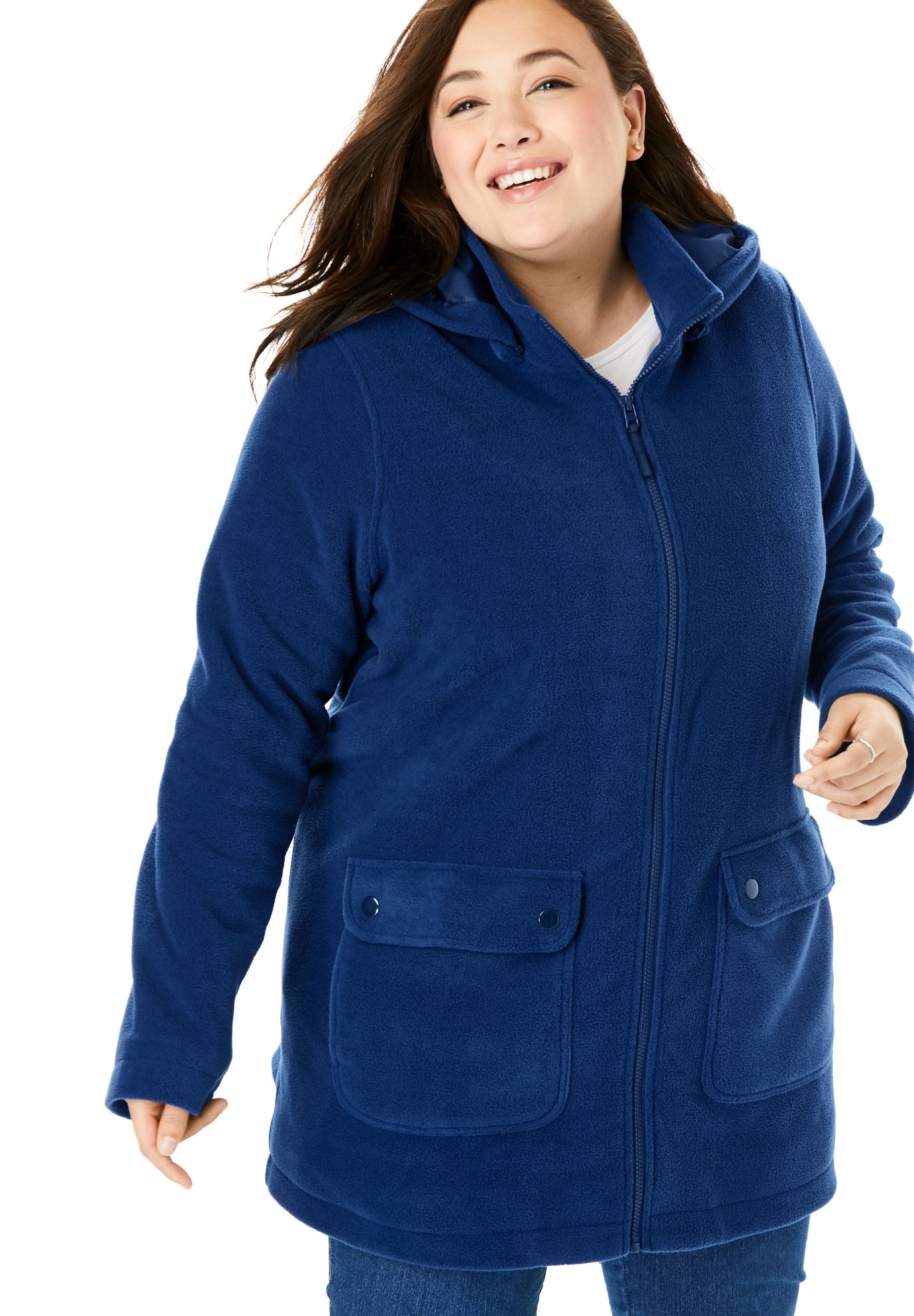 women's plus size fleece jackets