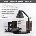 thumbnail image 6 of Modern Candle Warmer Lamp with Timer, Dimmer and Adjustable Height Compatible with all Jar Candles Includes Halogen and LED Bulbs - Ideal for Home Decor and Gifts, 6 of 8