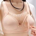 thumbnail image 2 of Darzheoy Wire-Free Bra for Women Non Steel Lace Splicing Front Buckle Nursing Underwear Vest Style Underwear Womens Bras 42/95BC, 2 of 4