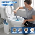 thumbnail image 4 of Toilet Bowl Wand Toilet Refills Cleaner Kit- Toilet Brush, Storage Caddy and 8 Disinfecting Refill Heads with Ocean Blue Fresh Flavor, 4 of 7