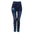 thumbnail image 3 of Polainas Pantalones Delgados res Polainas Pantalones Ocasionales Agujeros es Altos cinturo SG Hugo pantalones de mezclilla de mujer, 3 of 10